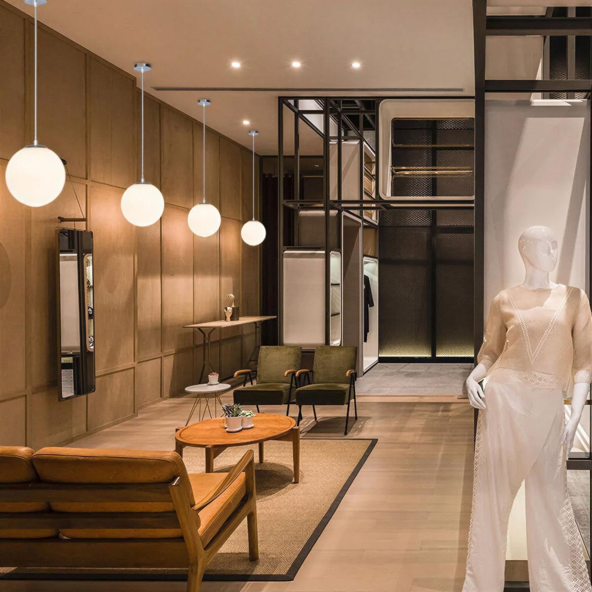 Minimalist Glass Globe Pendant Light Ceiling Fixture