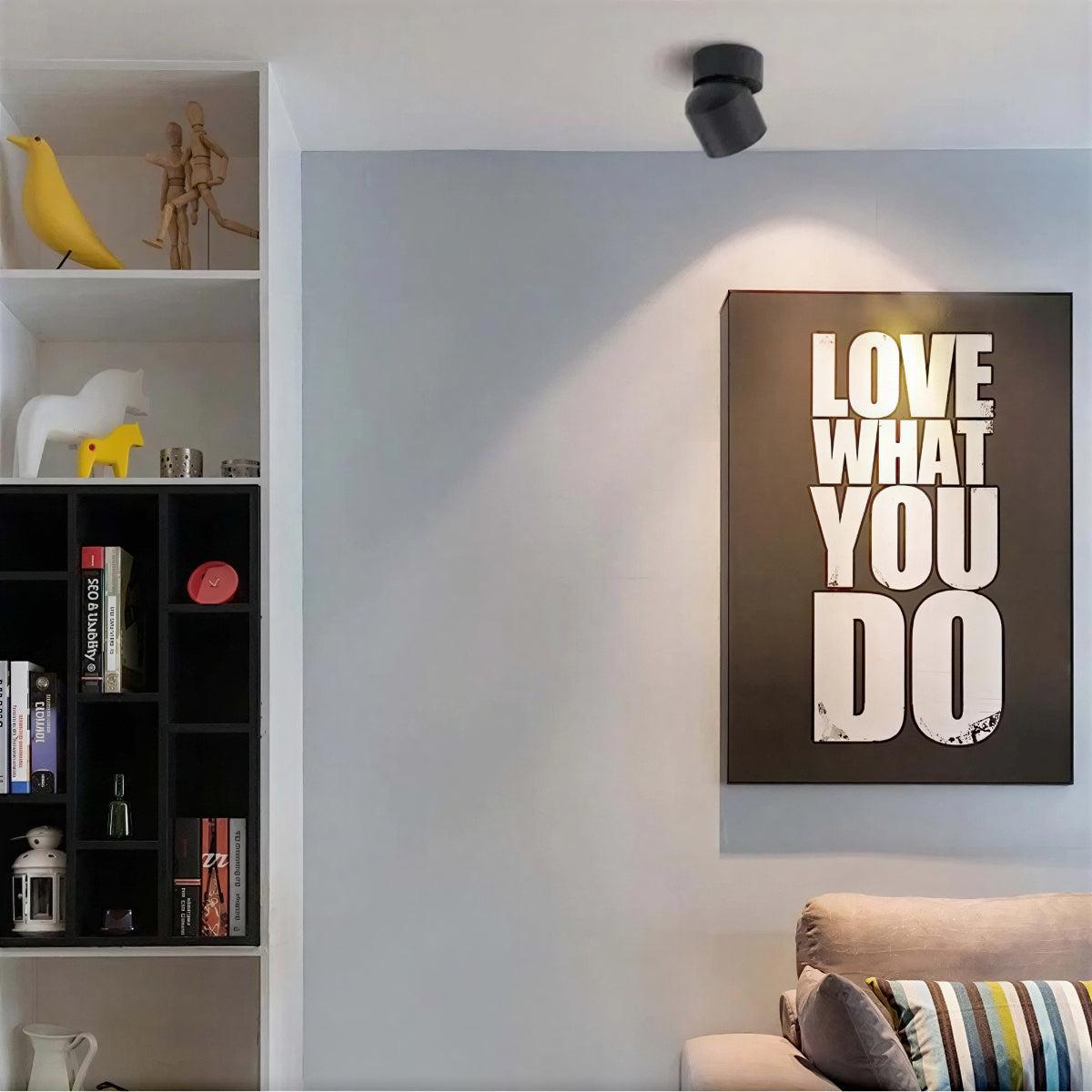 Modern Beam Ceiling Spotlight With Adjustable Direction And Flush Mount Design
