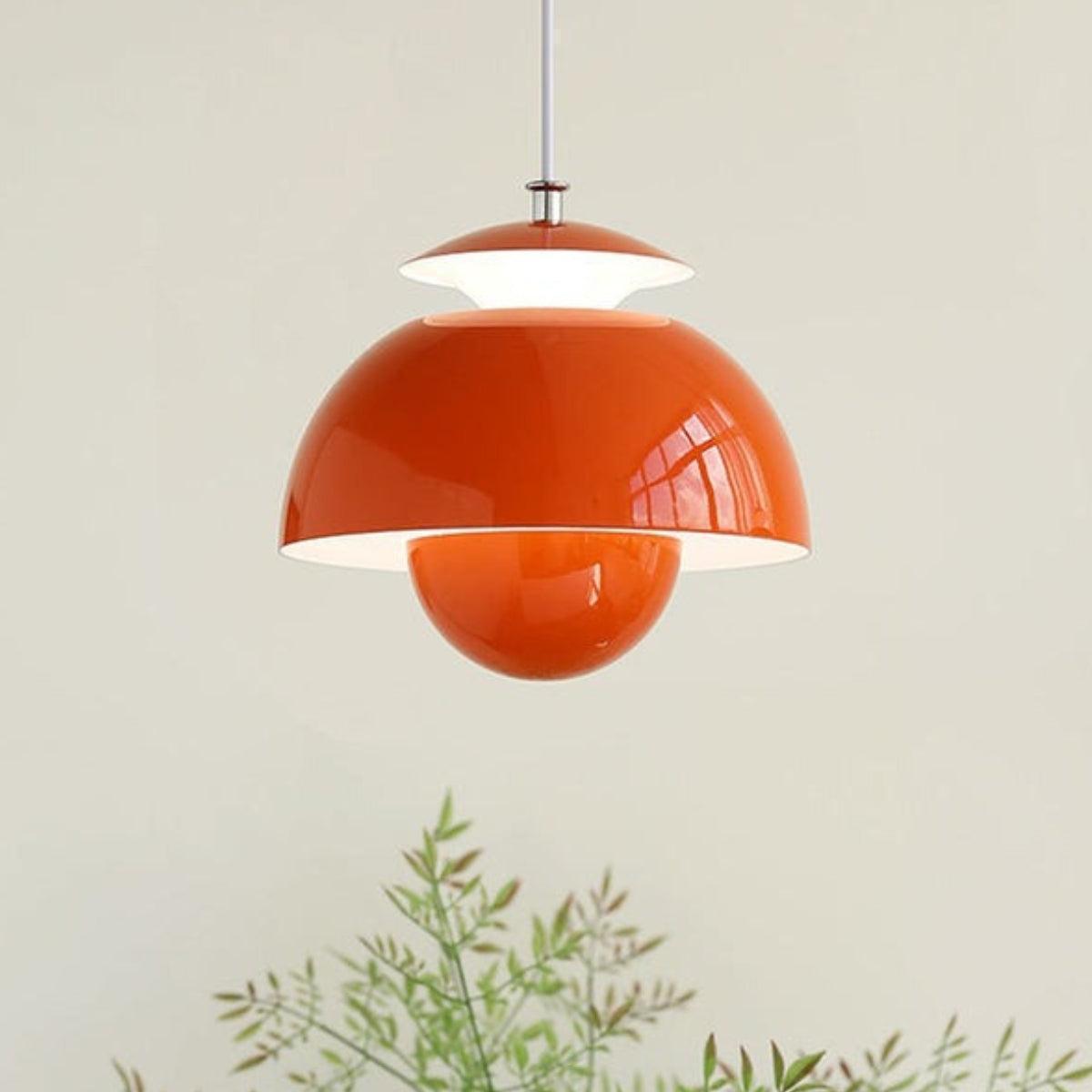 Modern Ceiling Pendant Light With Layered Flower Bud Design