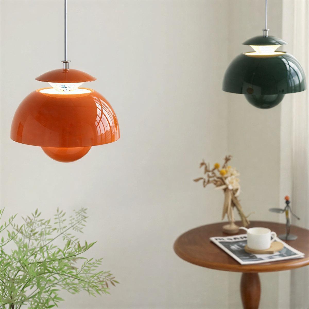 Modern Ceiling Pendant Light With Layered Flower Bud Design