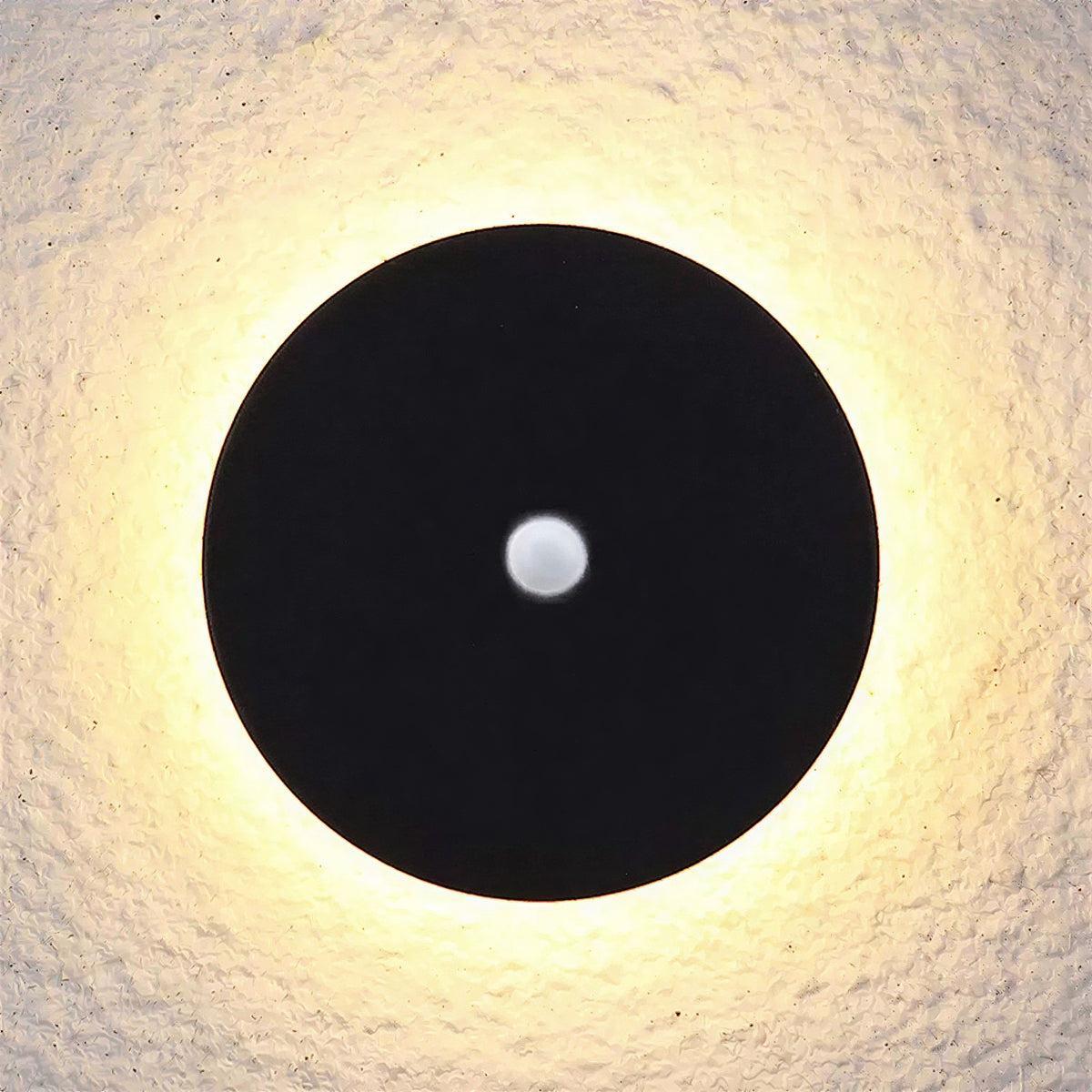 Modern Circular Outdoor Wall Lights With Minimalist Halo Glow