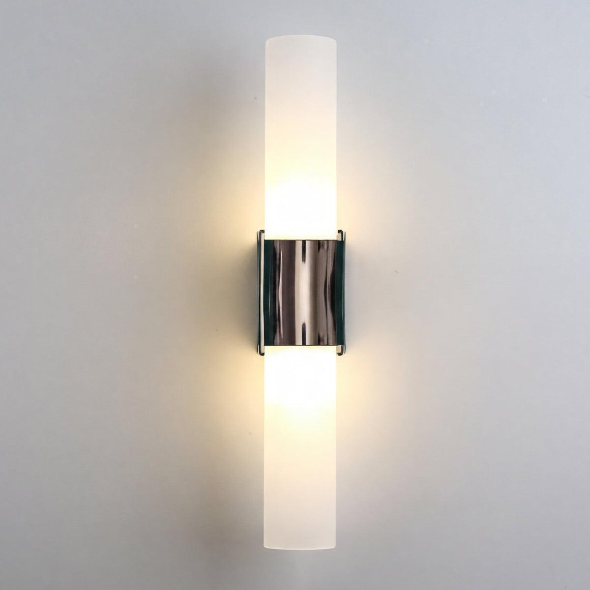 Modern Double Headed Wall Light With Up Down LED Lighting And Minimalist Design