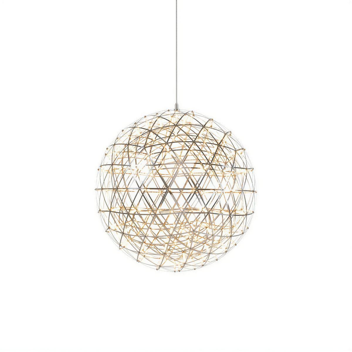 Modern Globe Chandelier With Geodesic Sphere Design
