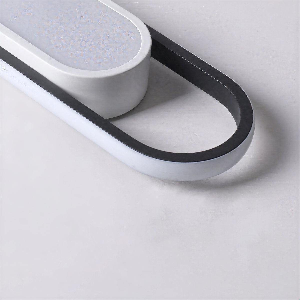 Modern Long Elongated Flush Ceiling Light With Ambient Glow