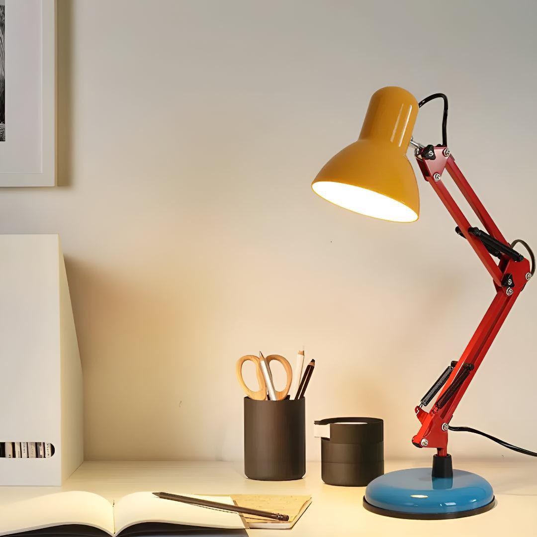 Modern Memphis Table Lamp Adjustable Arm Desk Light