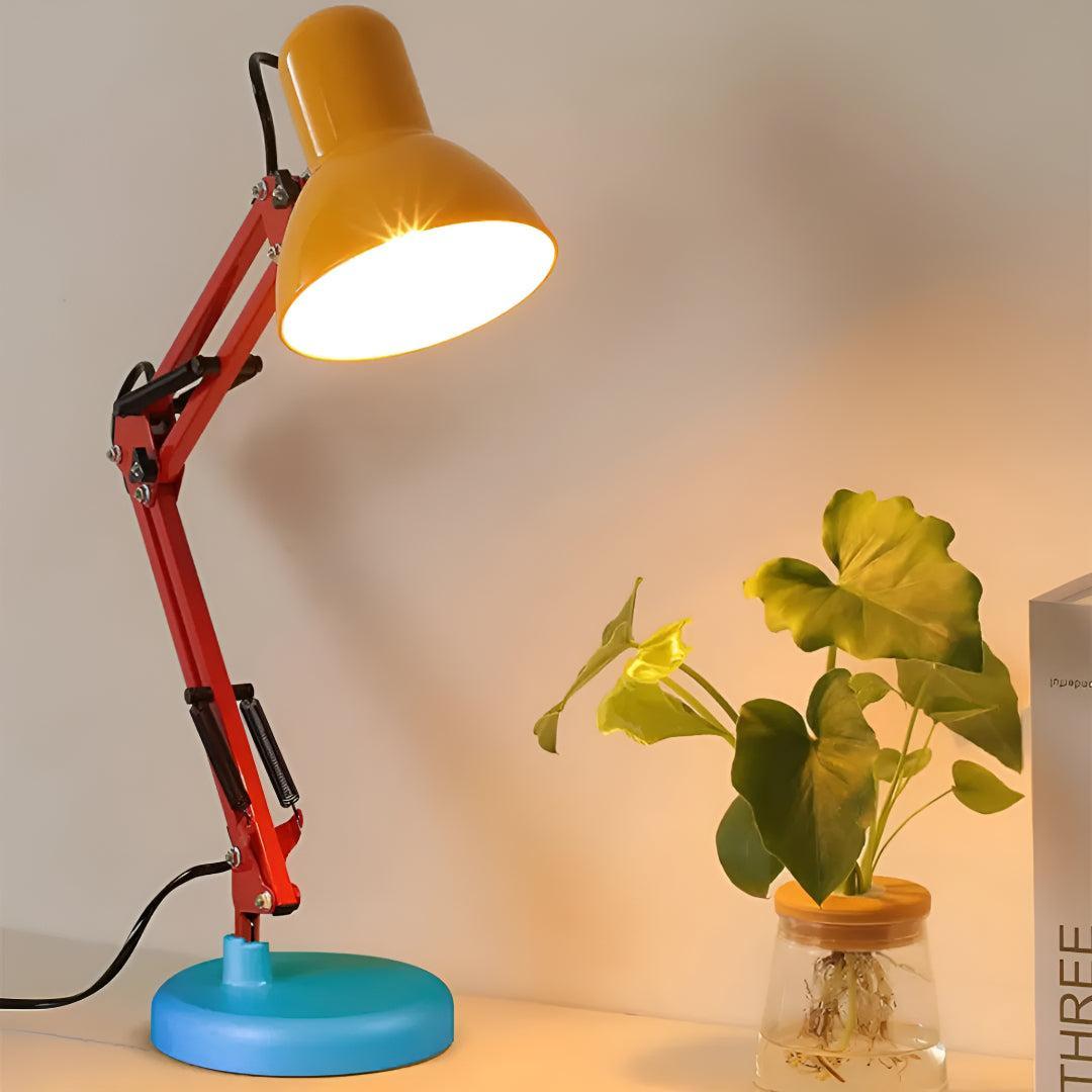 Modern Memphis Table Lamp Adjustable Arm Desk Light