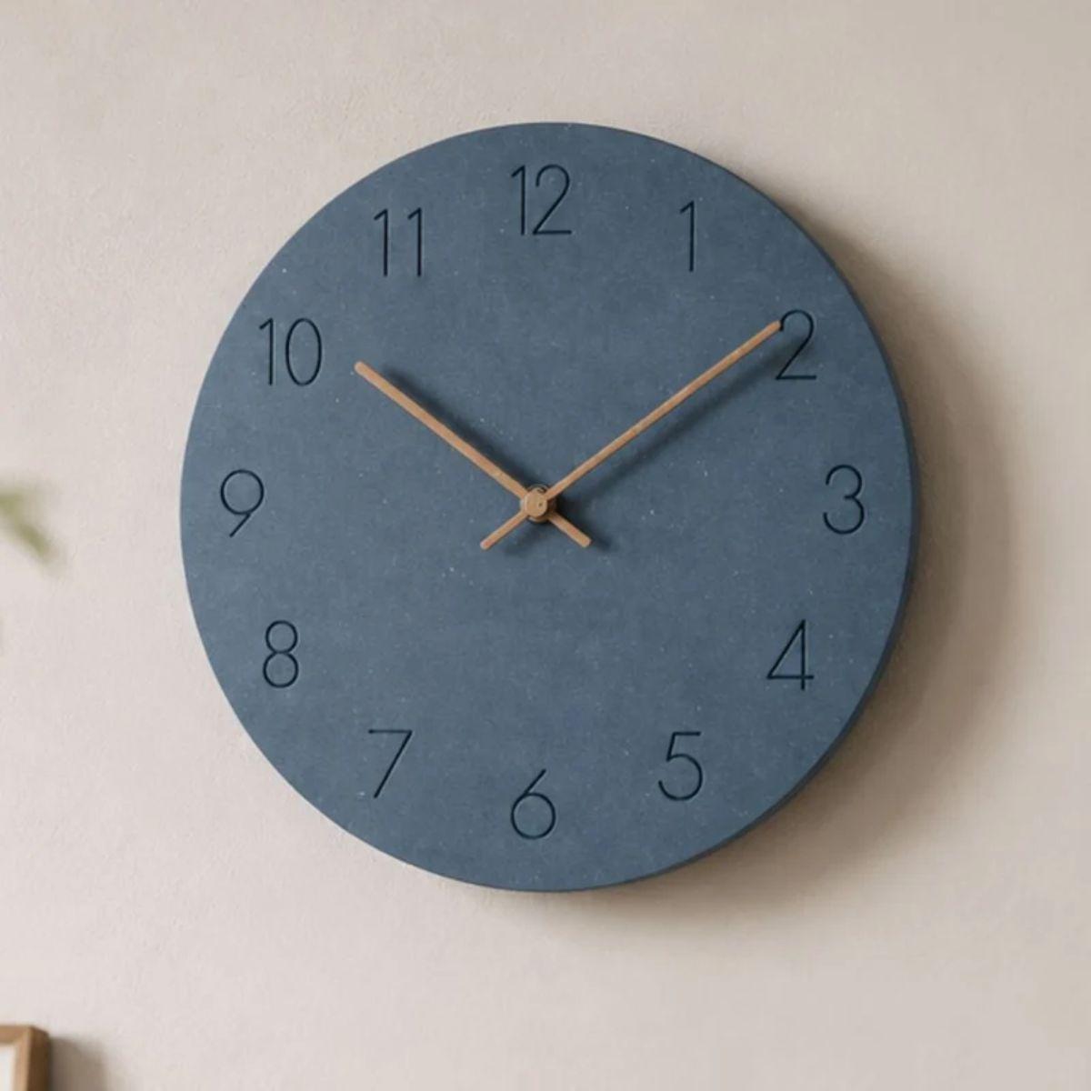 Modern Silent Wall Clock With Quiet Quartz Movement
