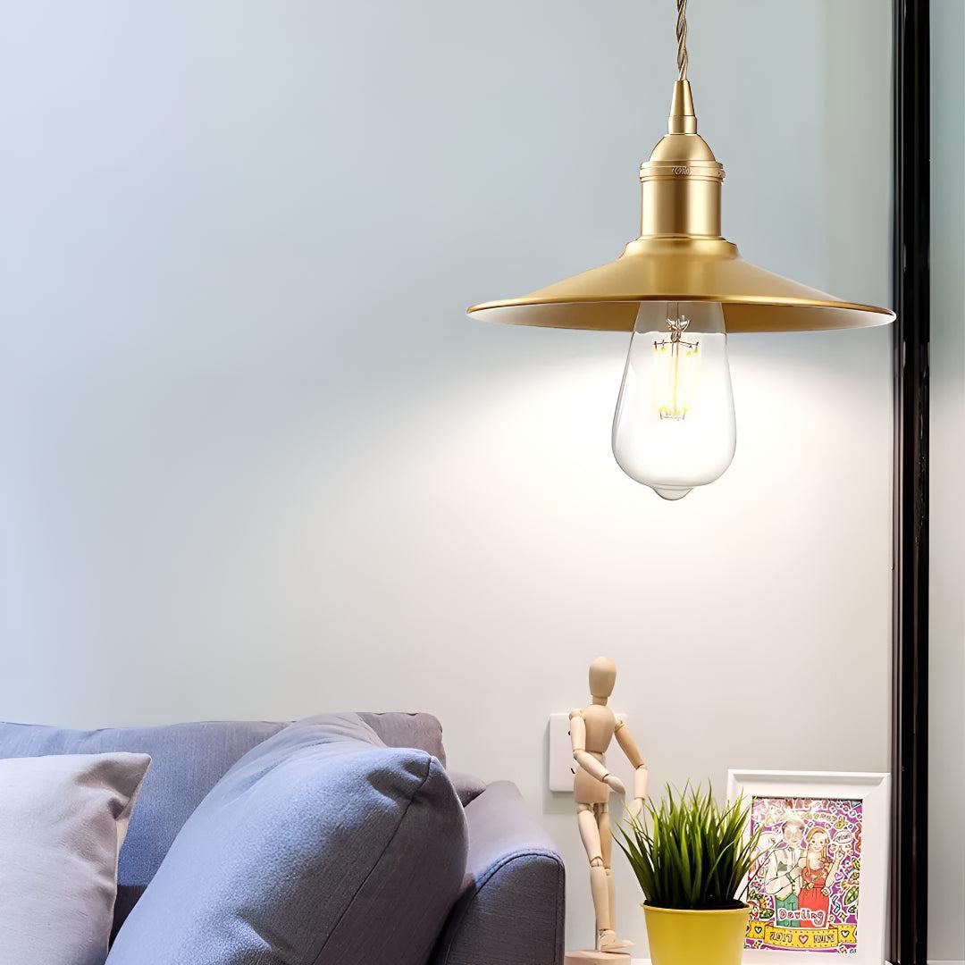 Modern Sleek Flat Pendant Ceiling Light for Dining and Kitchen Lighting