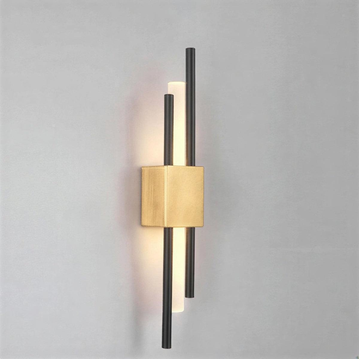 Modern Sleek Vertical Wall Lamp With Architectural Sconce Design