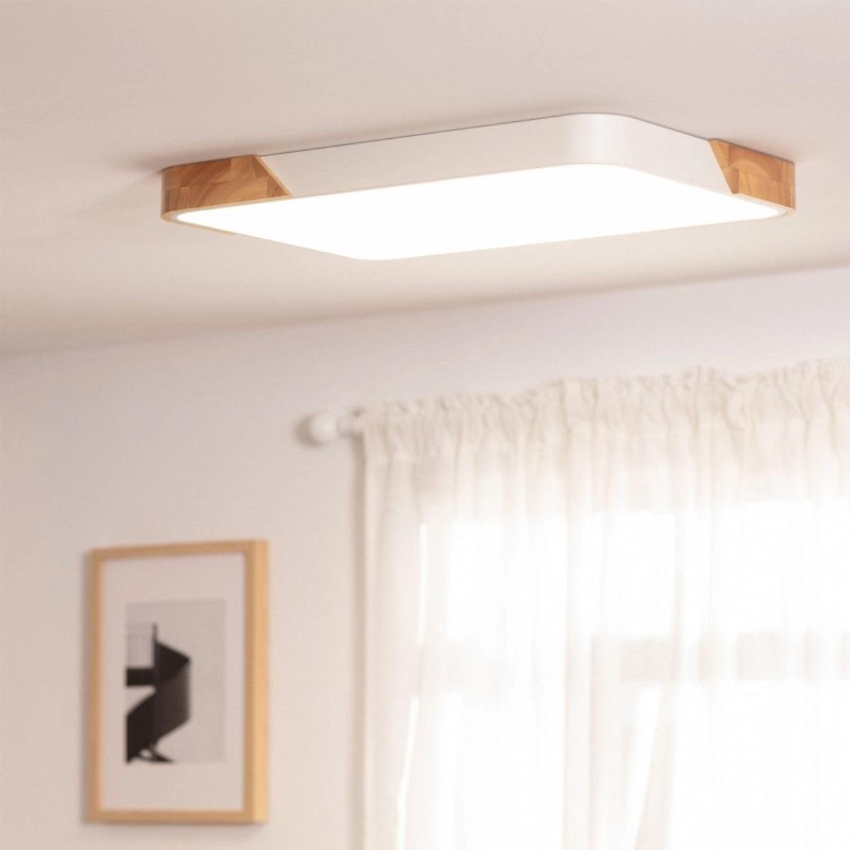 Modern Square Minimalist Flush Mount Ceiling Light For Contemporary Lighting