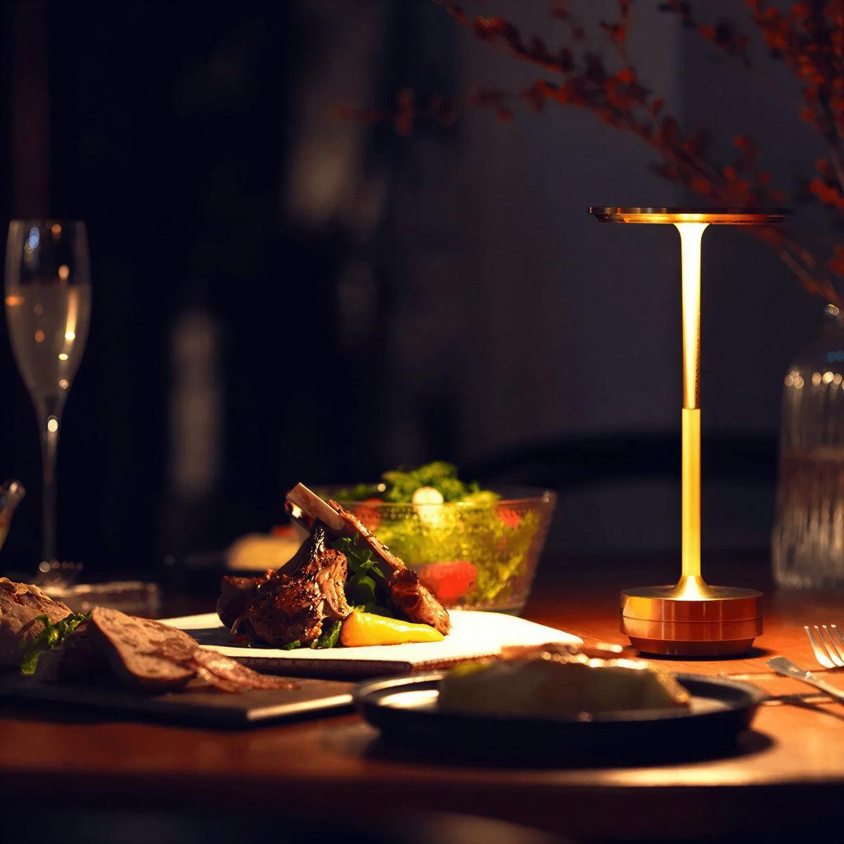 Modern Styled Rechargeable Table Lamp With Cordless Touch Dimming