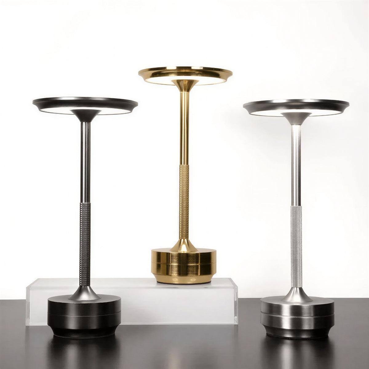 Modern Styled Rechargeable Table Lamp With Cordless Touch Dimming