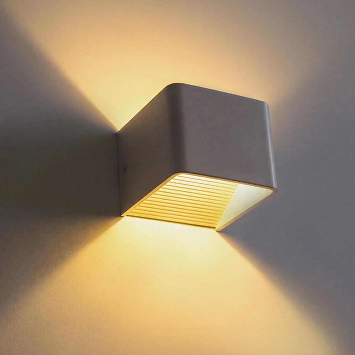 Multi Directional Remote Control Geometric Cube Wall Lamp