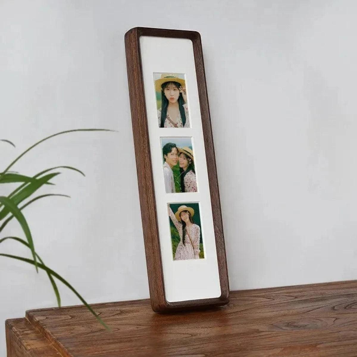 Multi Photo Frame With Wooden Gallery Collage Display