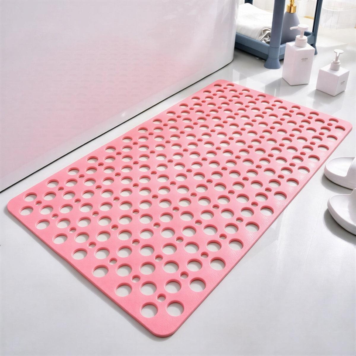 Non Slip Bathroom Bath Mat With Suction Cups And Drainage Holes