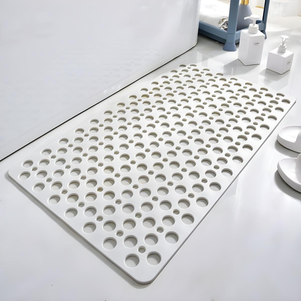 Non Slip Bathroom Bath Mat With Suction Cups And Drainage Holes