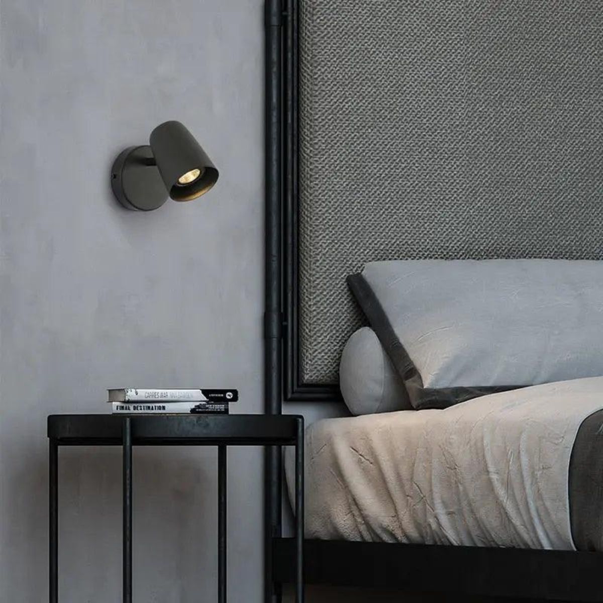 Nordic Bedside Wall Lamp Light With Adjustable Head Design