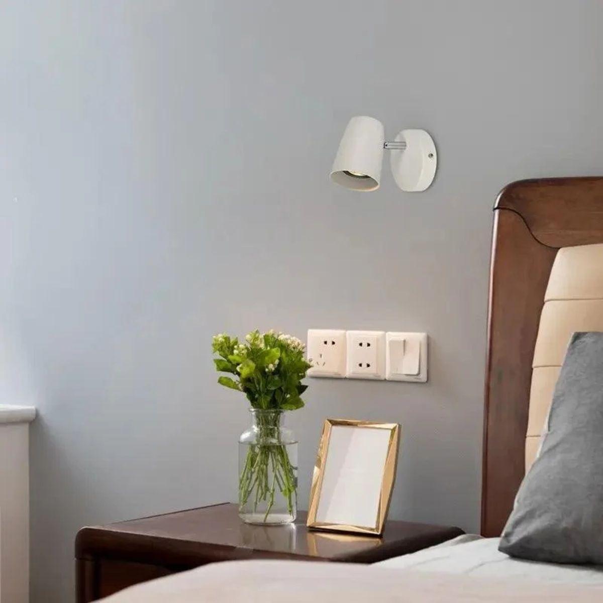 Nordic Bedside Wall Lamp Light With Adjustable Head Design