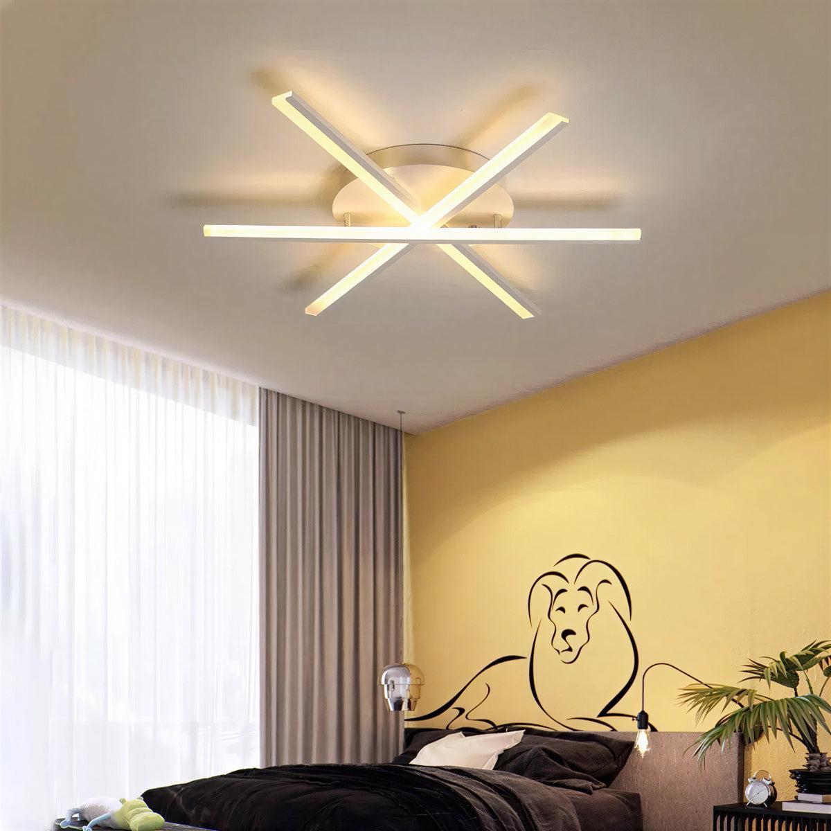 Nordic Minimalist Modern Ceiling Lights With Geometric Design