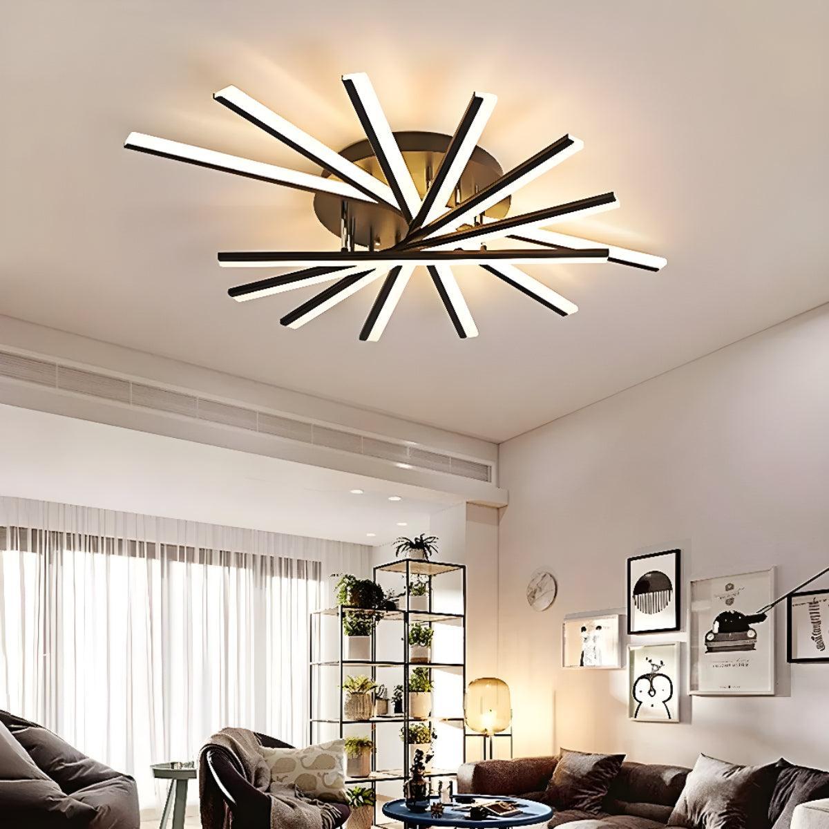 Nordic Minimalist Modern Ceiling Lights With Geometric Design