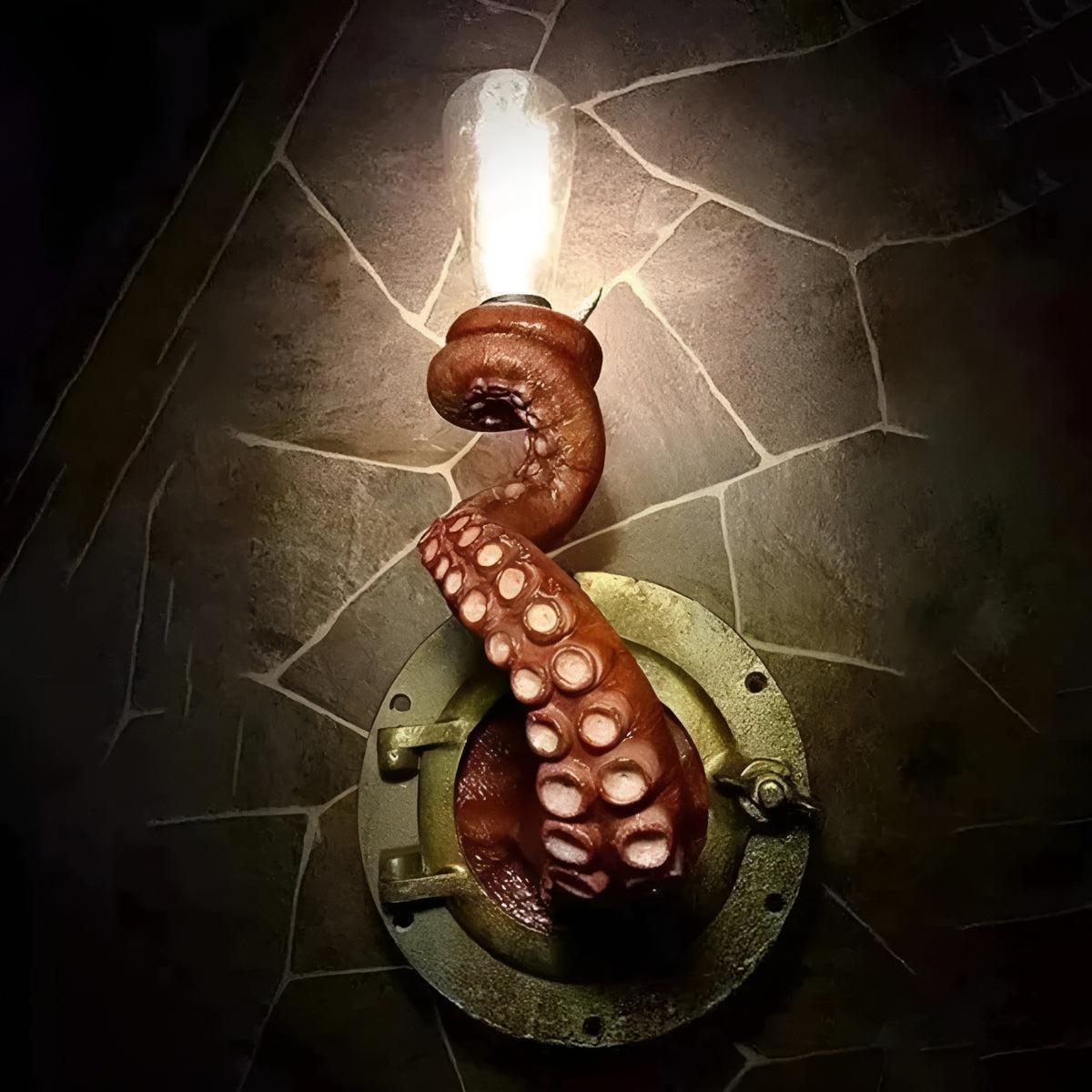 Octopus Tentacle Wall Light Lamp For Coastal Interior Design