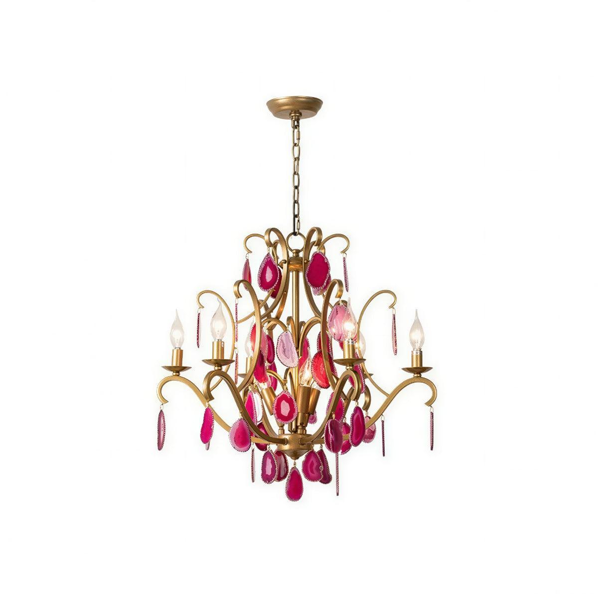 Ornate Crystal Chandelier Ceiling Pendant Light With Decorative Centrepiece