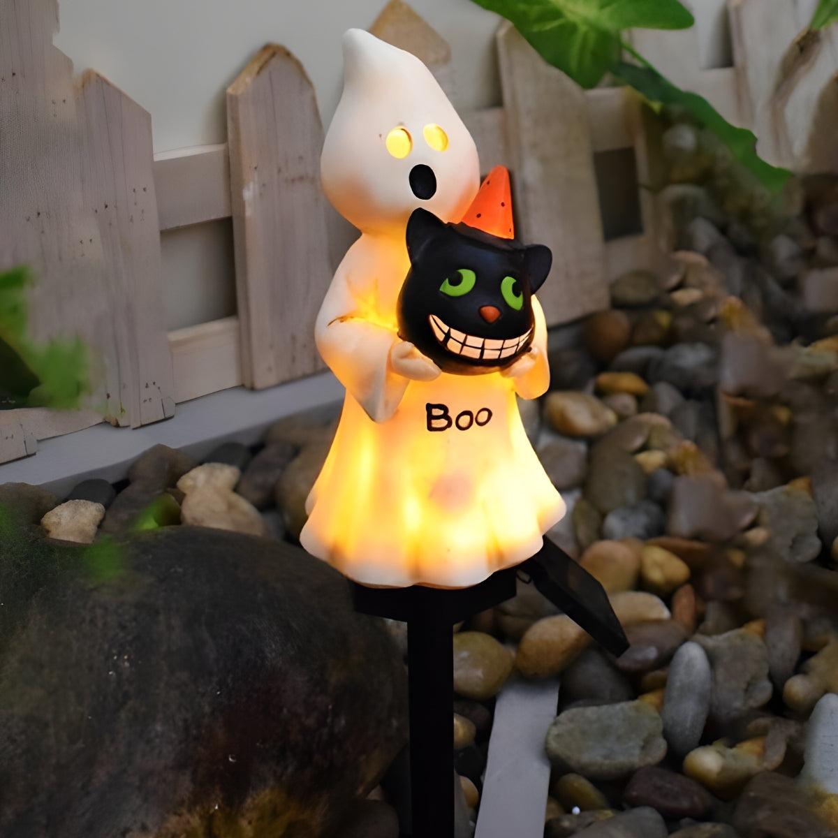 Outdoor Halloween Decoration For Solar Pathway Lights With Festive Glowing Design