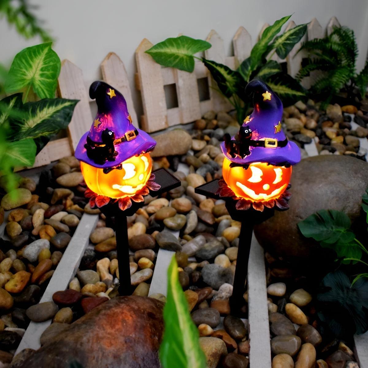 Outdoor Halloween Decoration For Solar Pathway Lights With Festive Glowing Design
