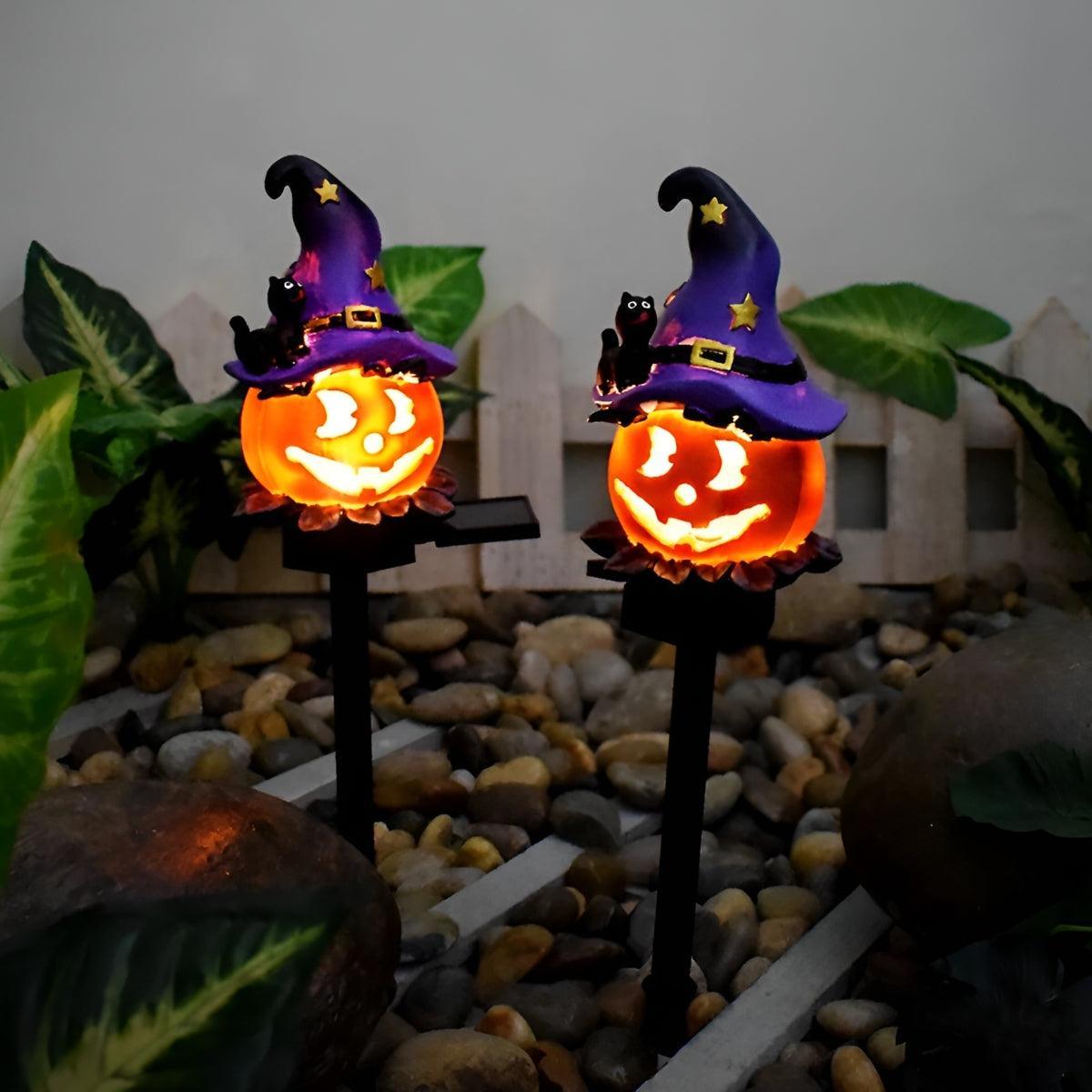 Outdoor Halloween Decoration For Solar Pathway Lights With Festive Glowing Design