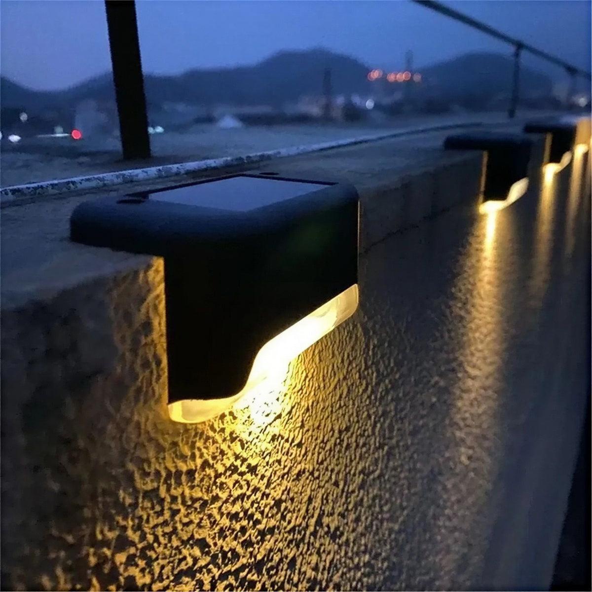 Outdoor Solar Powered Wall Lights With Automatic Sensor Activation