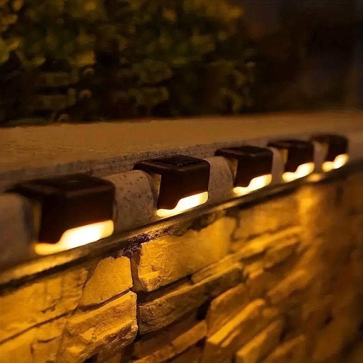 Outdoor Solar Powered Wall Lights With Automatic Sensor Activation