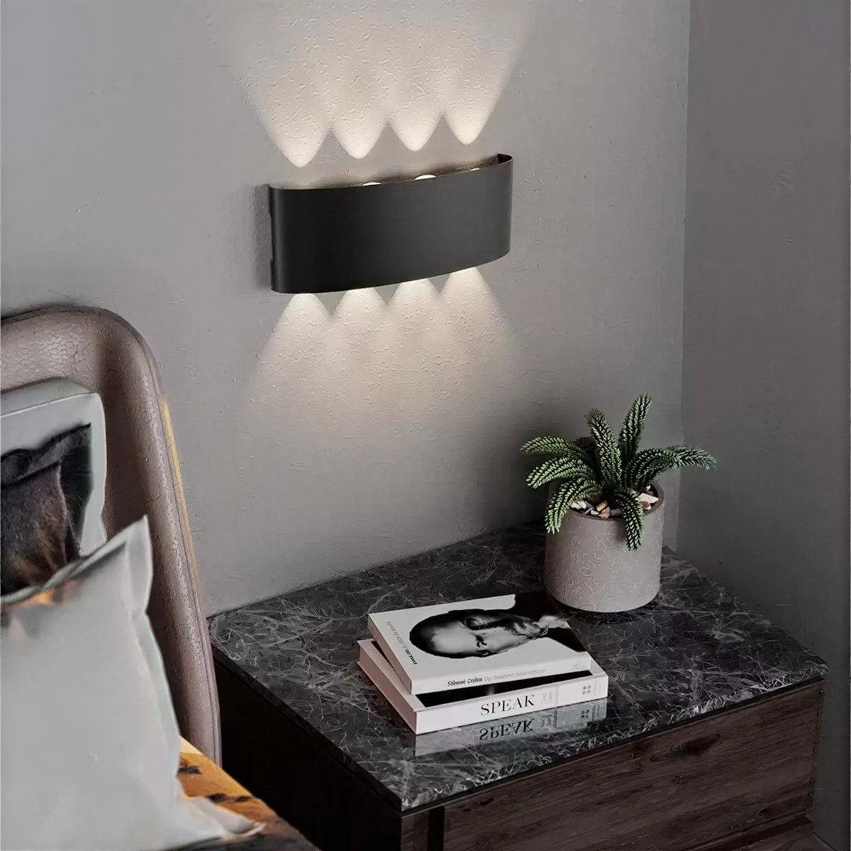 Outdoor Wall Light With Modern Symmetrical Facade Beam Design