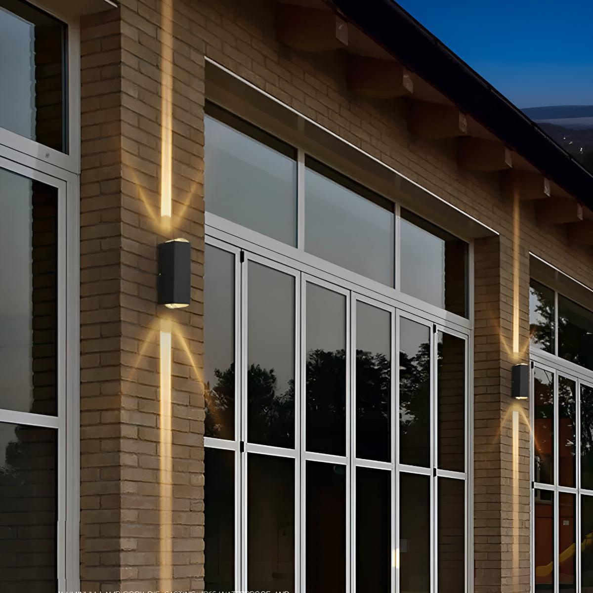 Outdoor Wall Light with Up Down Spotlight Lighting