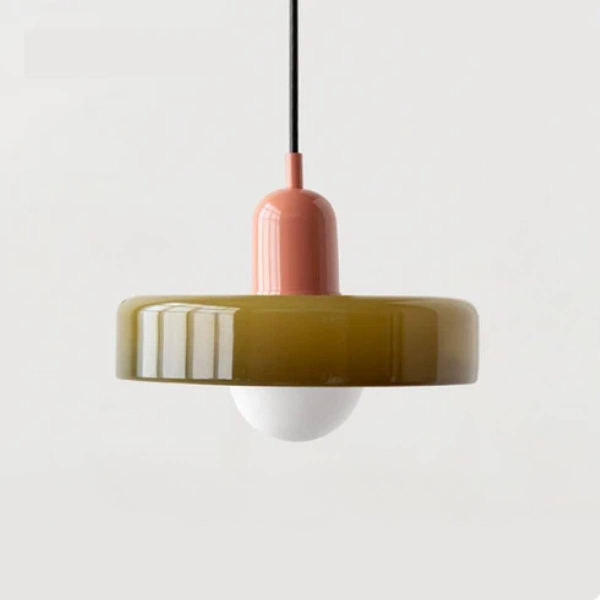 Pendant Light Fixture With Bauhaus And Retro Design