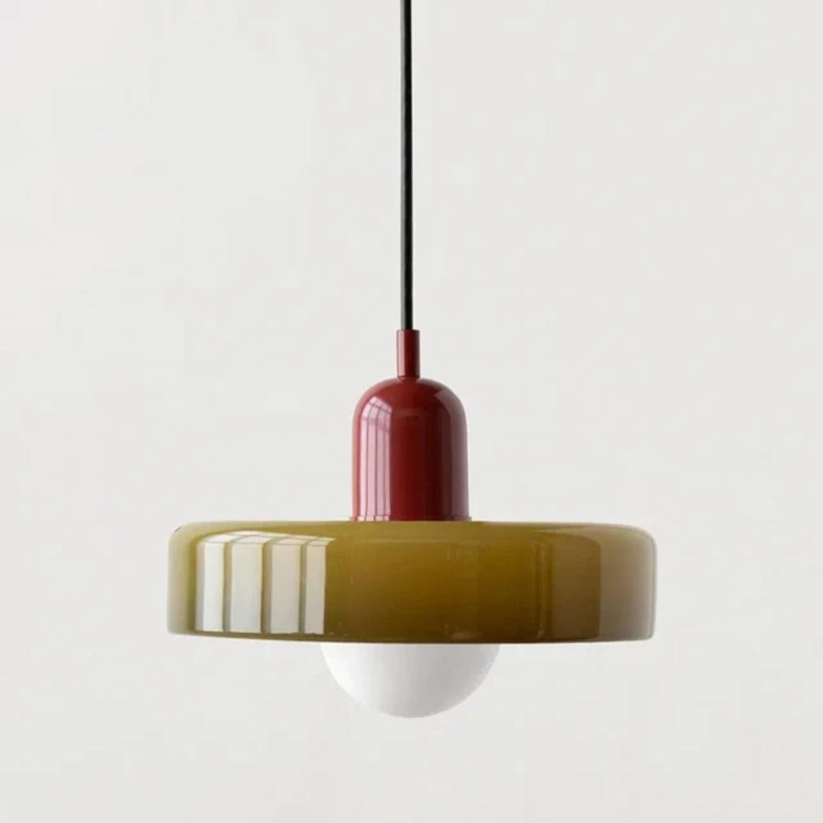 Pendant Light Fixture With Bauhaus And Retro Design