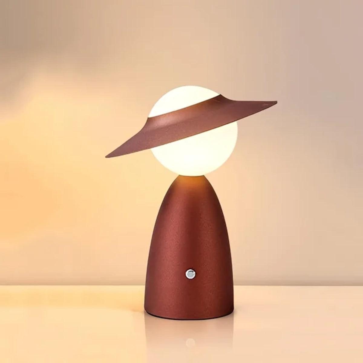 Person Styled Touch Control Table Lamp With Rechargeable Wireless Base
