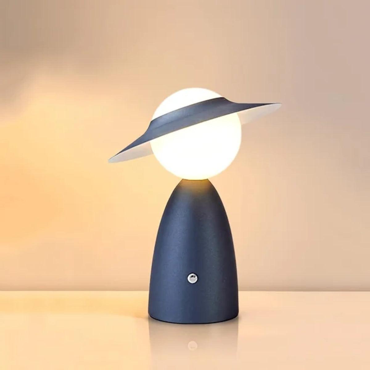 Person Styled Touch Control Table Lamp With Rechargeable Wireless Base
