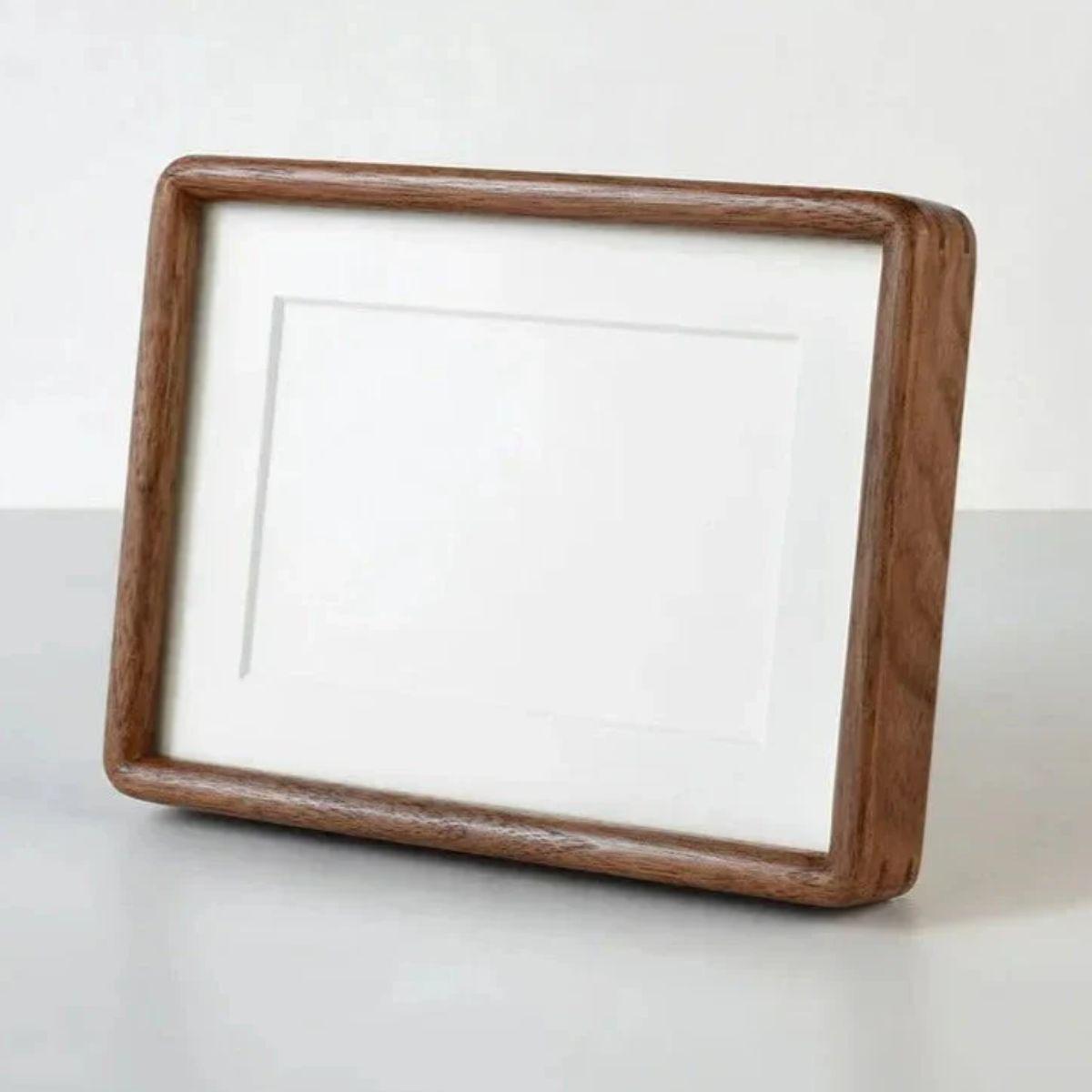 Photo Picture Display Frame Stand With Rounded Wood Corners