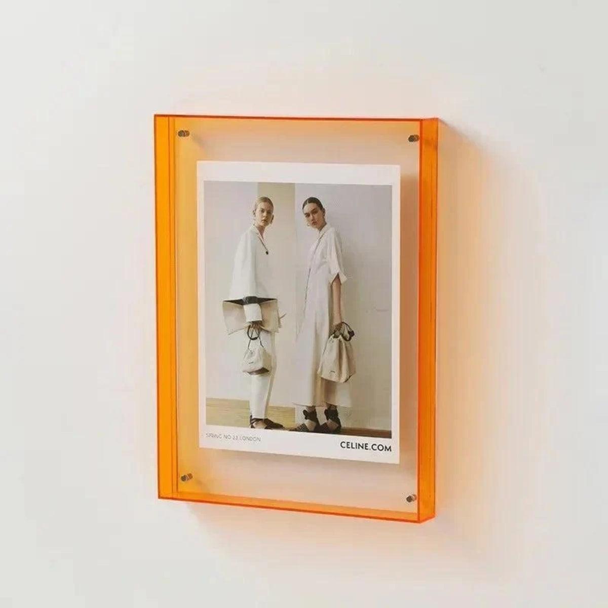 Picture Frame With Coloured Edge Design For Photos And Art