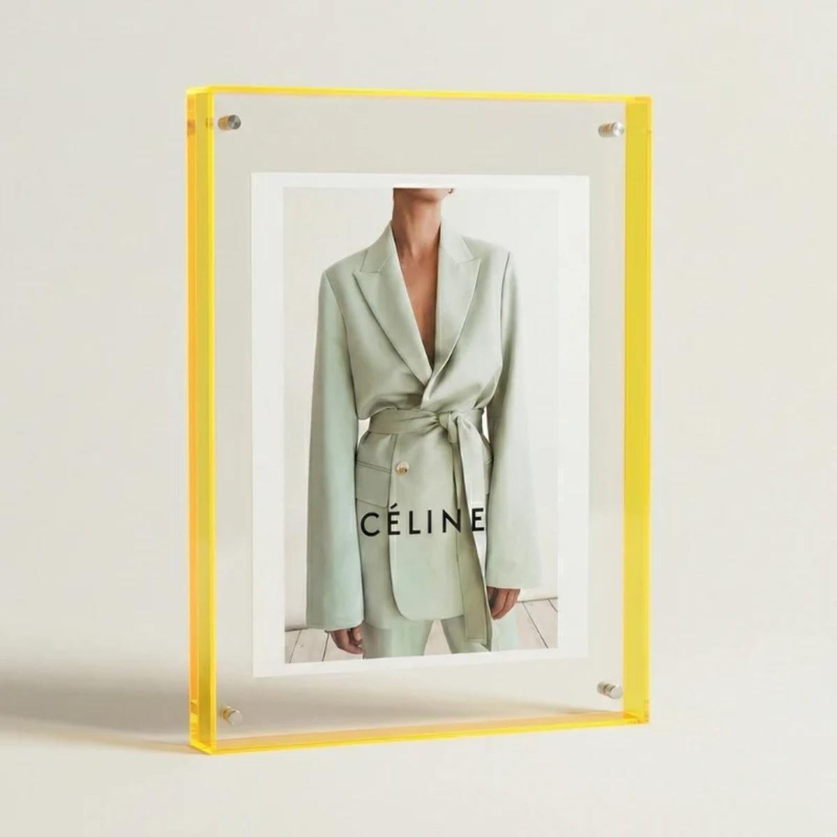 Picture Frame With Coloured Edge Design For Photos And Art