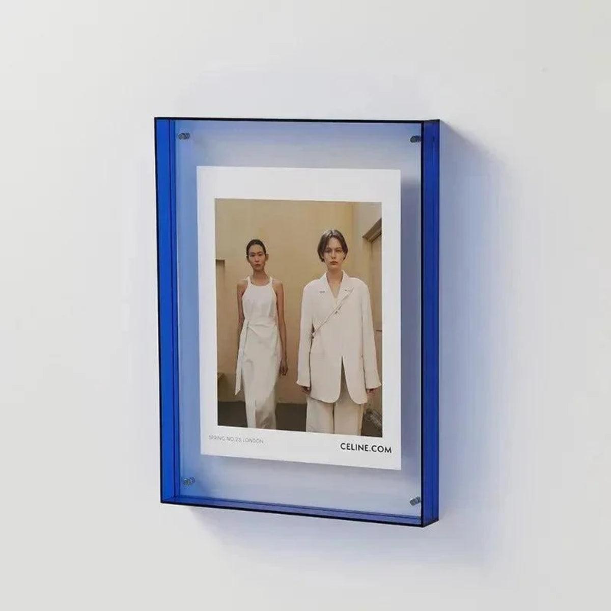 Picture Frame With Coloured Edge Design For Photos And Art