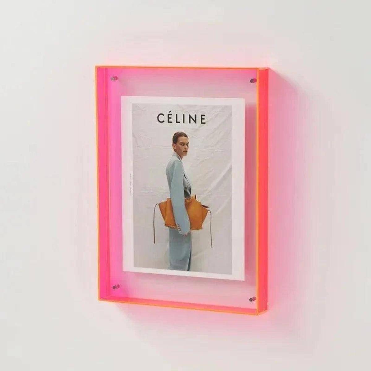Picture Frame With Coloured Edge Design For Photos And Art
