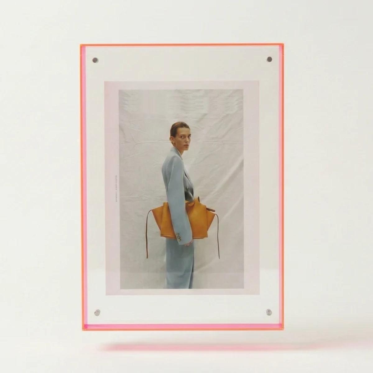 Picture Frame With Coloured Edge Design For Photos And Art