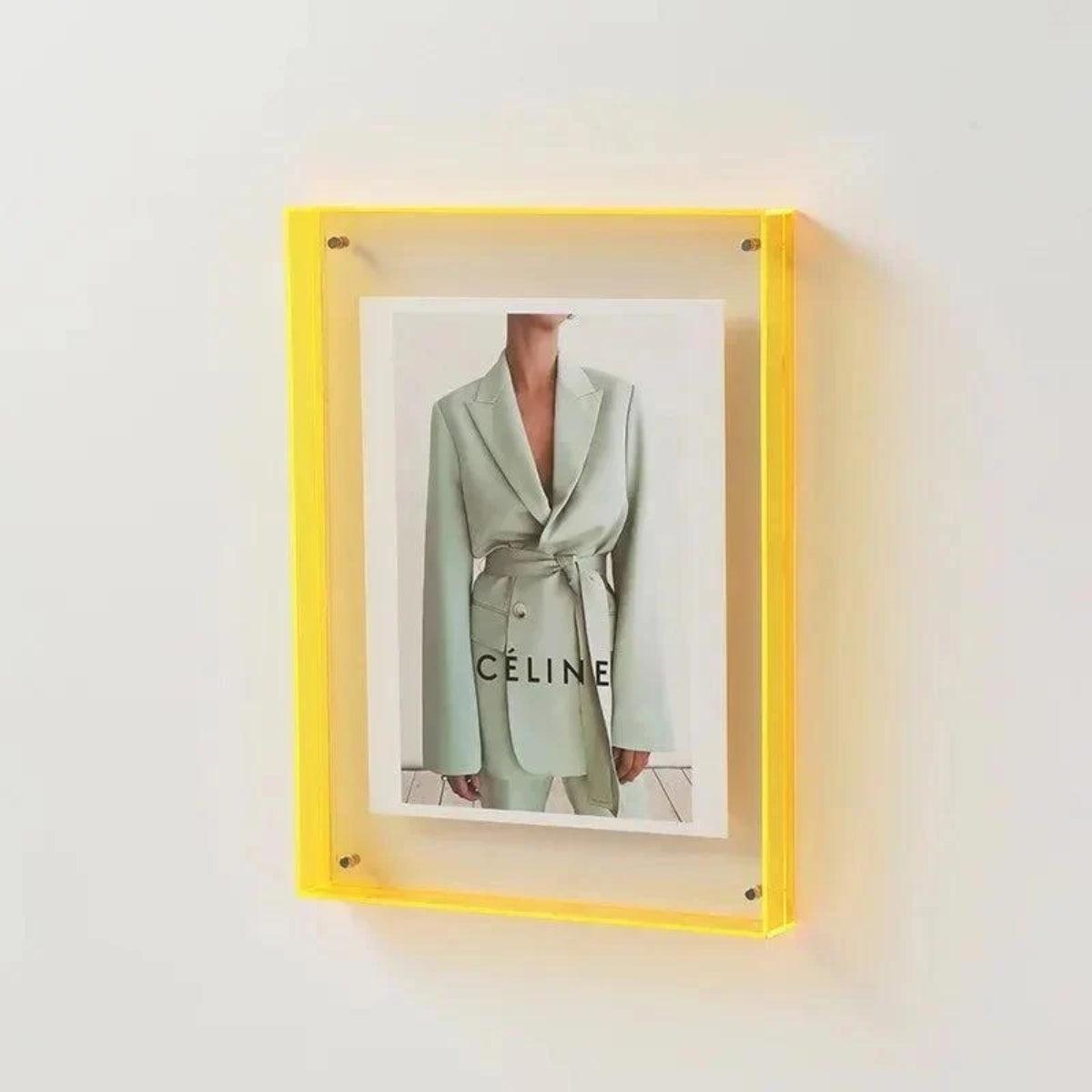 Picture Frame With Coloured Edge Design For Photos And Art