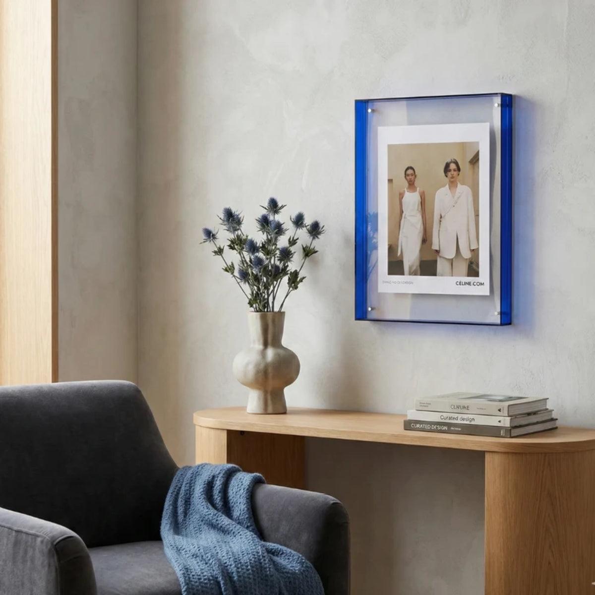 Picture Frame With Coloured Edge Design For Photos And Art