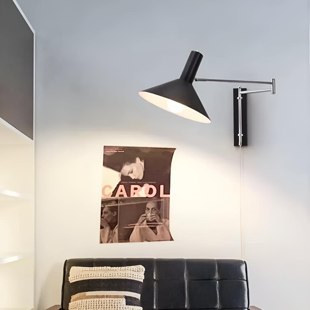 Plug In Wall Light With Adjustable Swing Arm