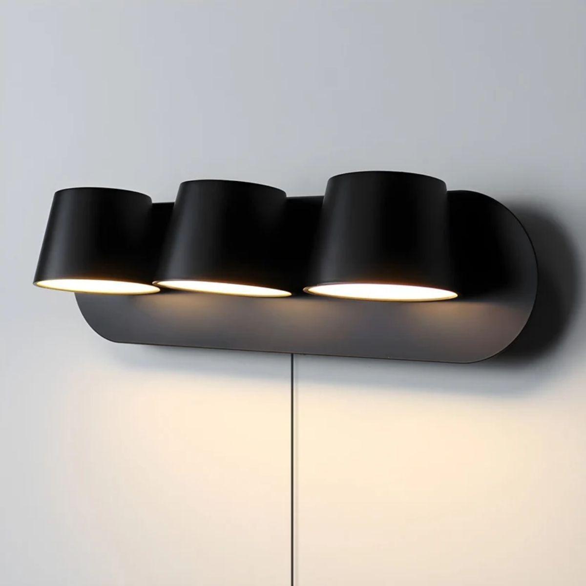 Plug In Wall Sconce Light For Bedroom With Adjustable Rotating Head