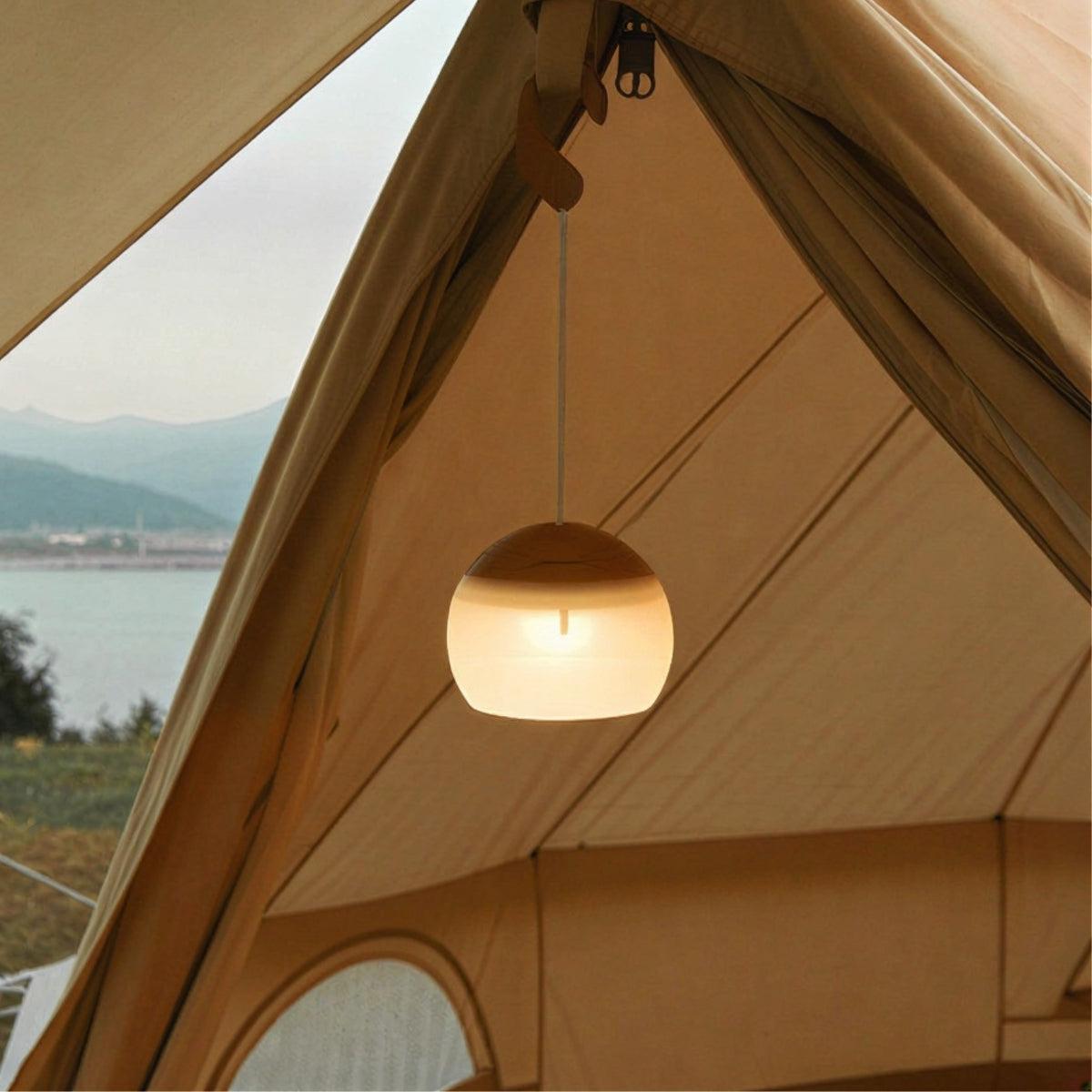 Portable Battery Operated Camping Hanging Lantern With Rechargeable Functionality