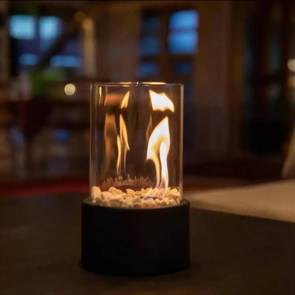 Portable Tabletop Smokeless Fire Pit With Ethanol Burner