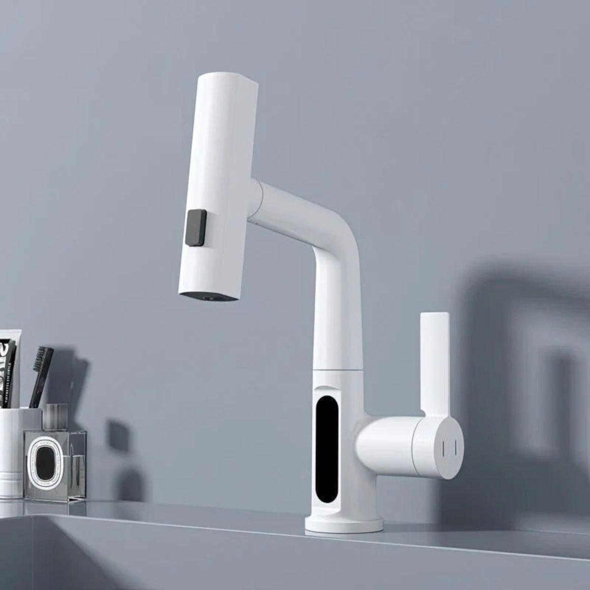 Pull Out Kitchen Mixer Tap With Temperature Display